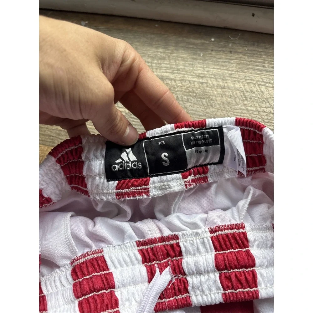 Indiana University Hoosiers PLAYER ISSUE Adidas Candy Stripe Shorts Men Small